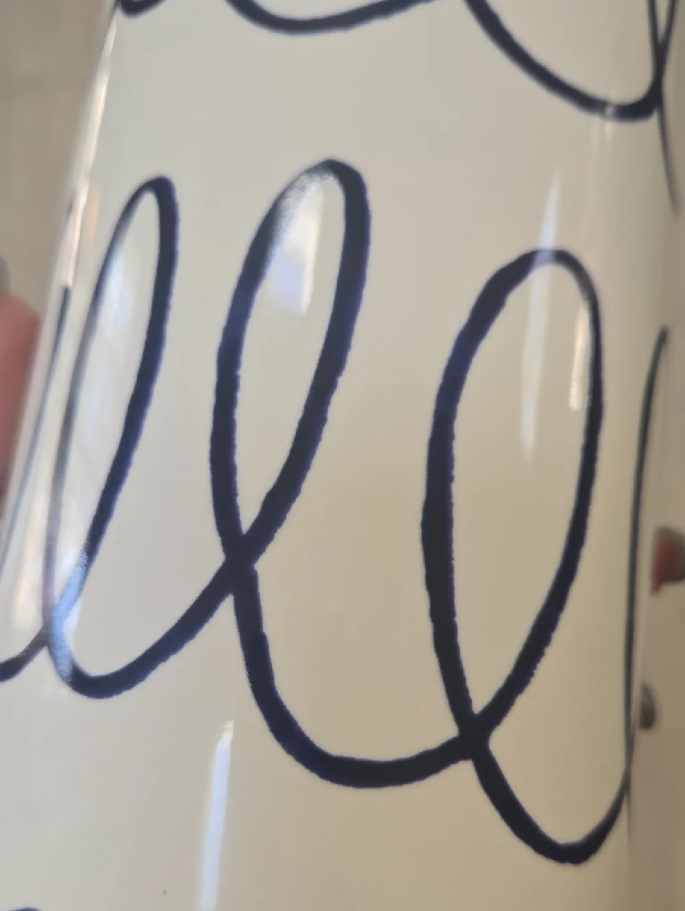 Kate Spade New York X Lenox Charlotte Street Blue Collection Tall Canister/Vase - Picture 4 of 5